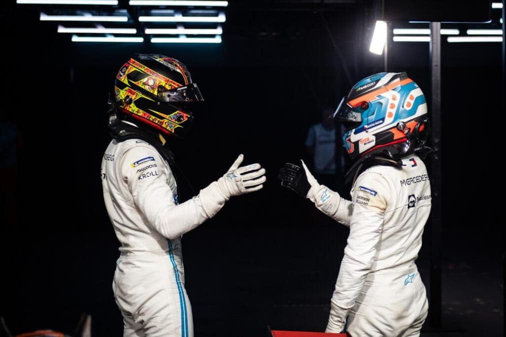 Nyck de Vries e Stoffel Vandoorne dividiram a garagem da Mercedes na Fórmula E (Foto: FIA Fórmula E)