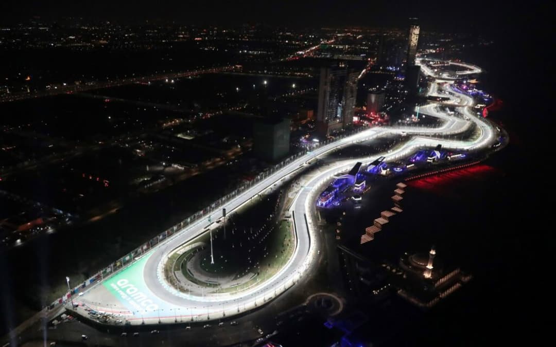 Circuito de Jedá, na Arábia Saudita, recebe a F1 neste fim de semana (Foto: Fórmula 1/Twitter)
