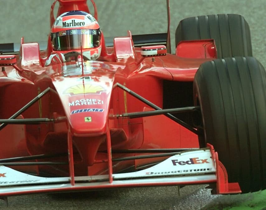 Rubens Barrichello chegou à Ferrari em 2000 cercado de expectativas, especialmente da imprensa brasileira (Foto: AFP)