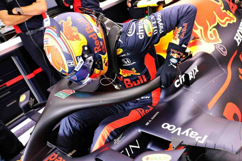 Alexander Albon  correu pela Red Bull em 2020, na F1 (Foto: Getty Images/Red Bull Content Pool)