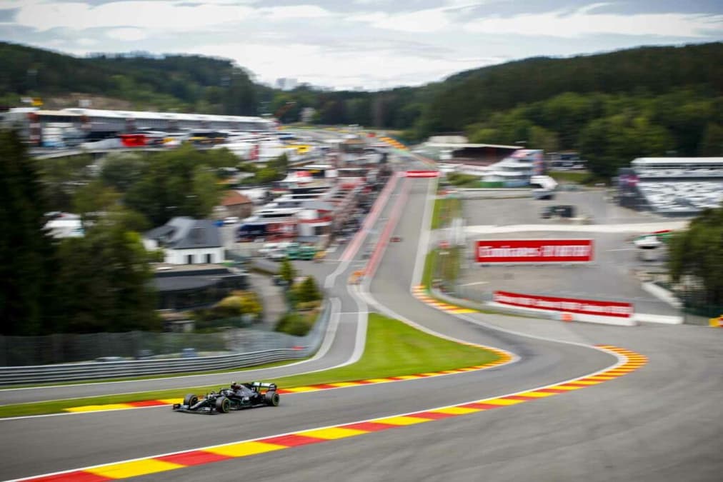 A F1 vai correr em uma das mais espetaculares pistas do calendário: Spa-Francorchamps (Foto: Mercedes)
