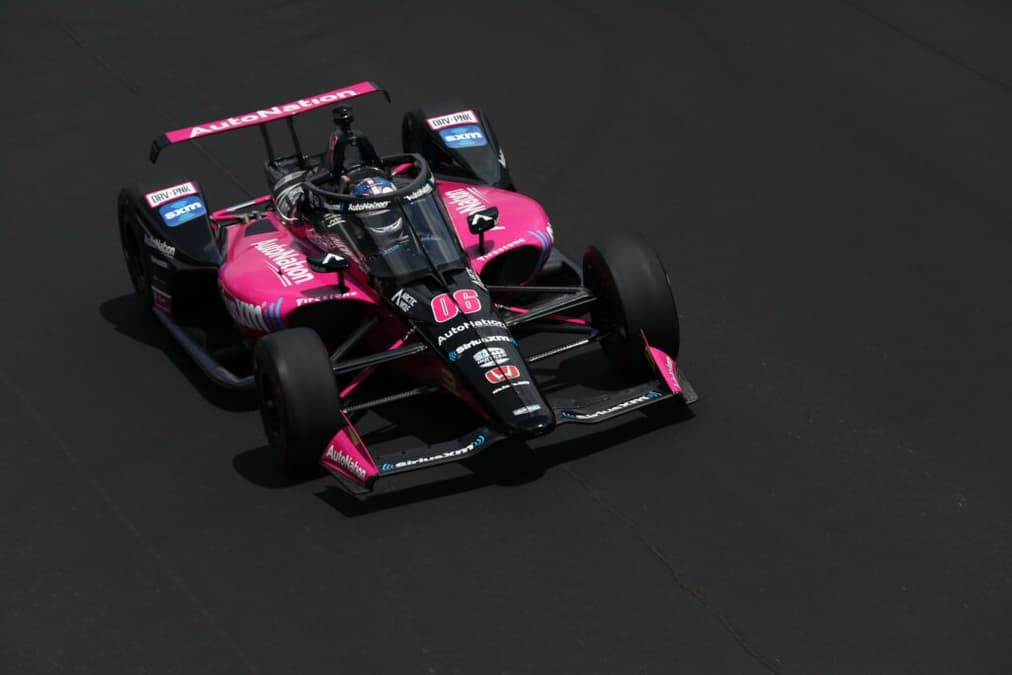 Helio Castroneves teve problemas na classificação da Indy 500 (Foto: IndyCar)