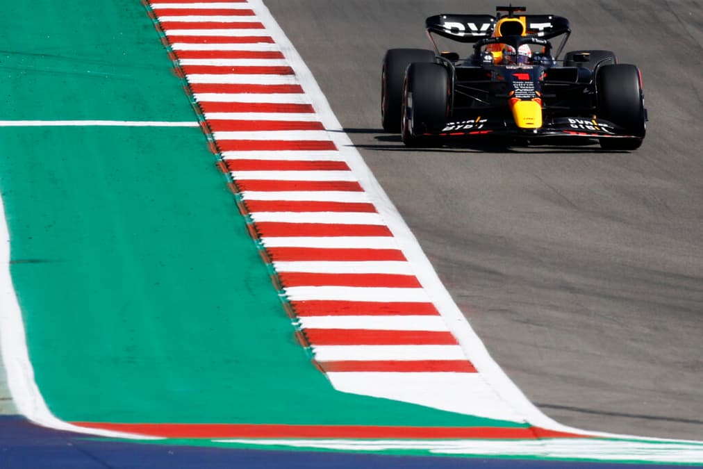 Max Verstappen reclamou dos pneus de teste em Austin (Foto: Red Bull Content Pool)