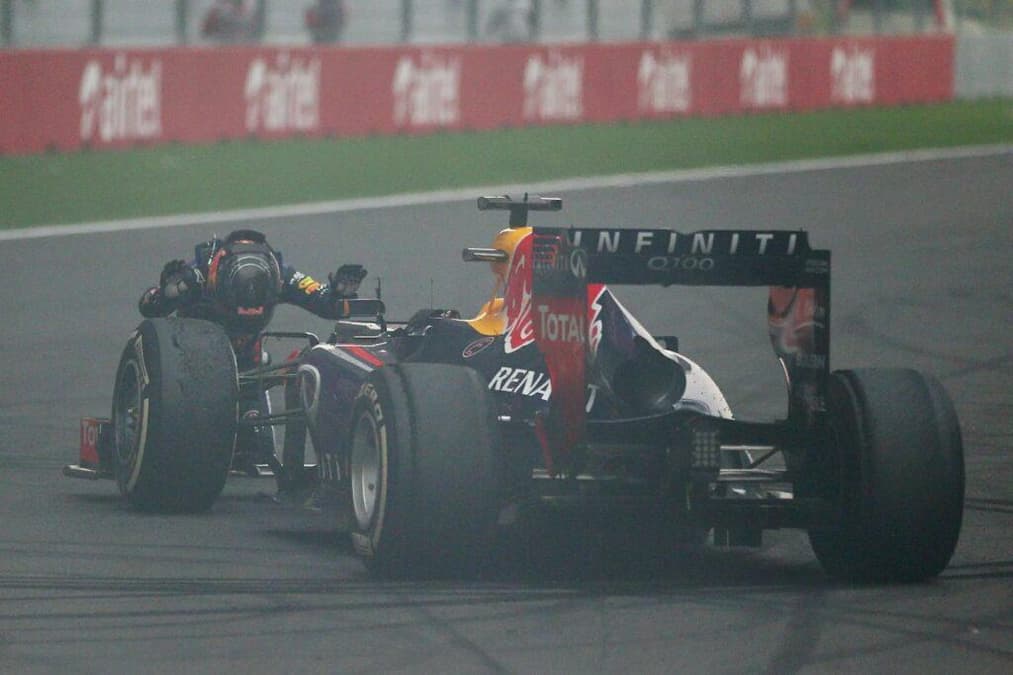Sebastian Vettel comemorou o tetra, em 2013, na Índia (Foto: Red Bull Content Pool)