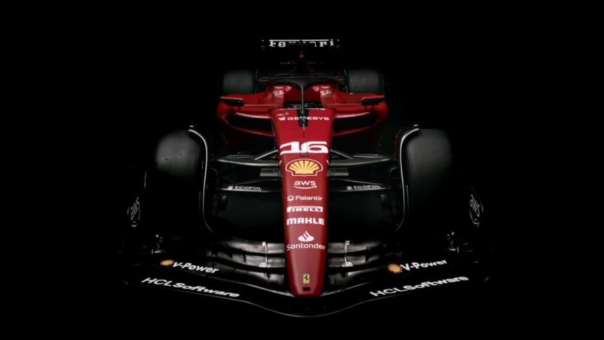 O novo carro de Leclerc na F1 (Foto: Ferrari)