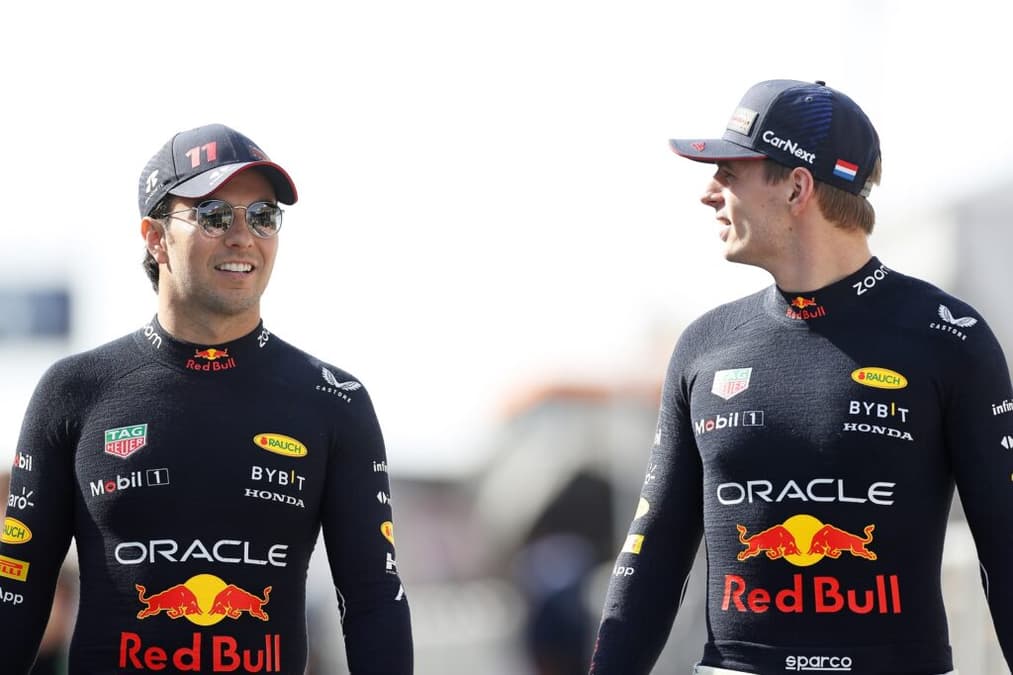 Sergio Pérez e Max Verstappen trabalham bem juntos, segundo Christian Horner (Foto: Peter Fox/Getty Images)