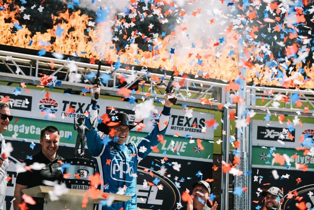 Josef Newgarden voltou a vencer no Texas em 2023, agora com um novo engenheiro (Foto: Joe Skibinski / Indy)