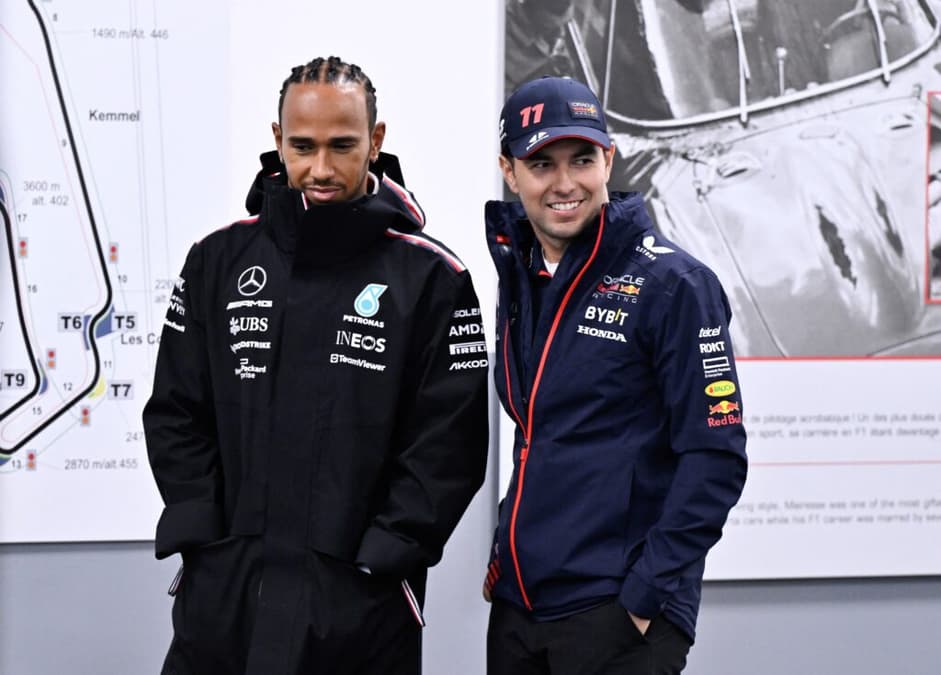 Pérez acredita que Hamilton pode ter problemas com a Mercedes em 2024 (Foto: AFP)

