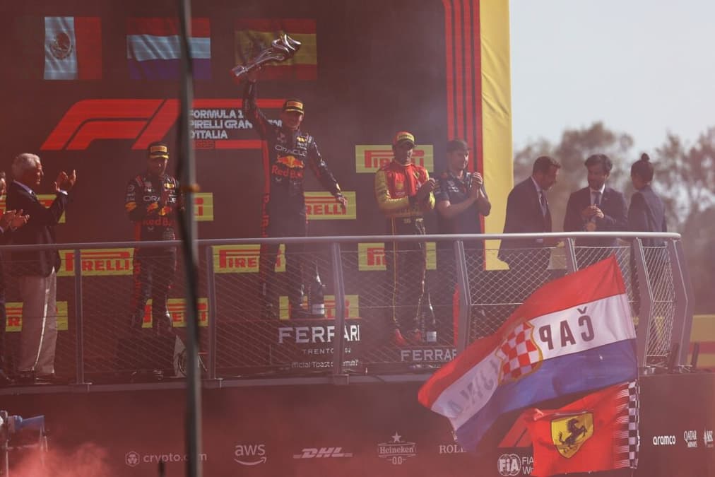 Max Verstappen comemora a vitória no GP da Itália (Foto: Red Bull Content Pool)