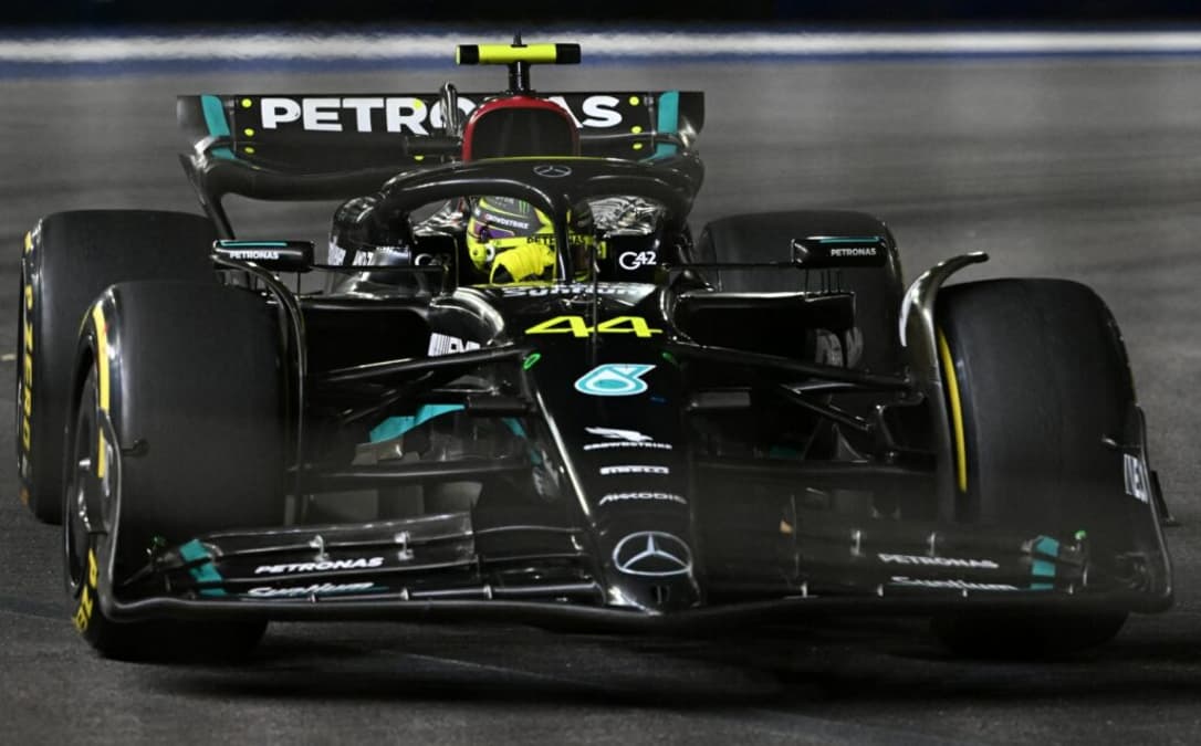 Lewis Hamilton liderou o Speed Trap de domingo (Foto: AFP) 