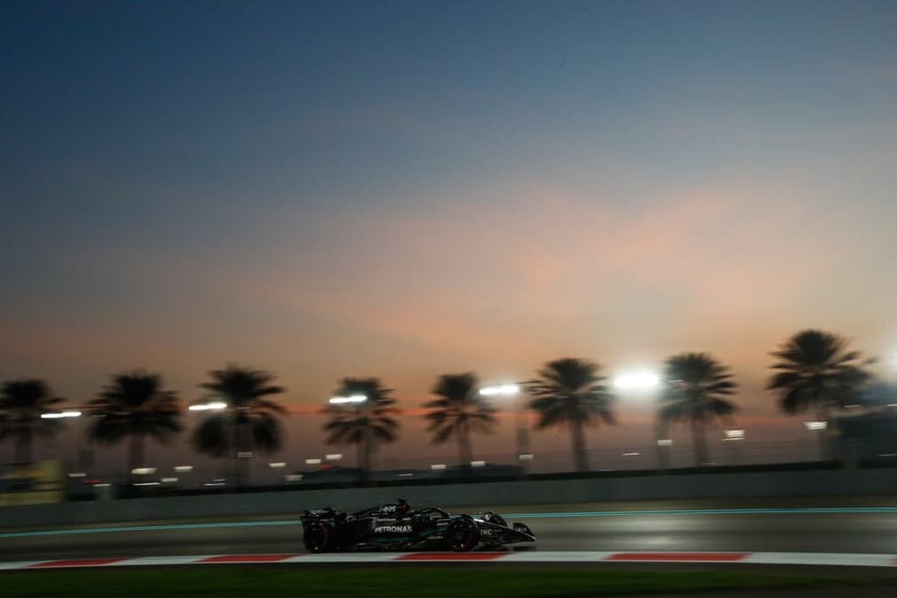 Frederik Vesti passou das 100 voltas com a Mercedes em Abu Dhabi (Foto: Mercedes)