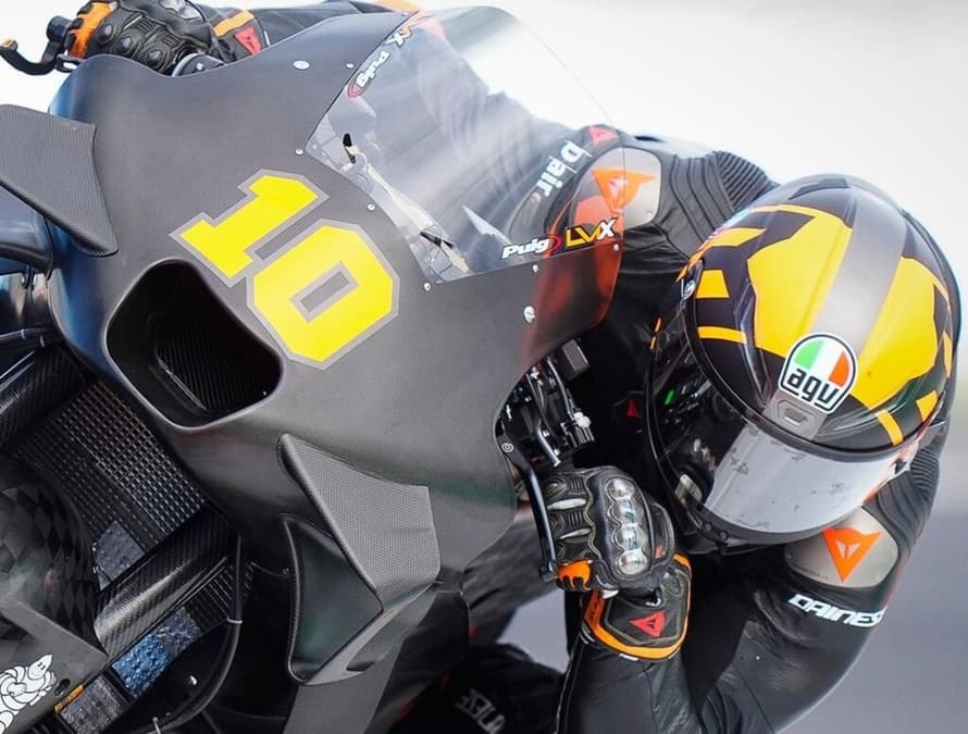Luca Marini debutou com a Honda no teste de Valência (Foto: Divulgação/MotoGP)