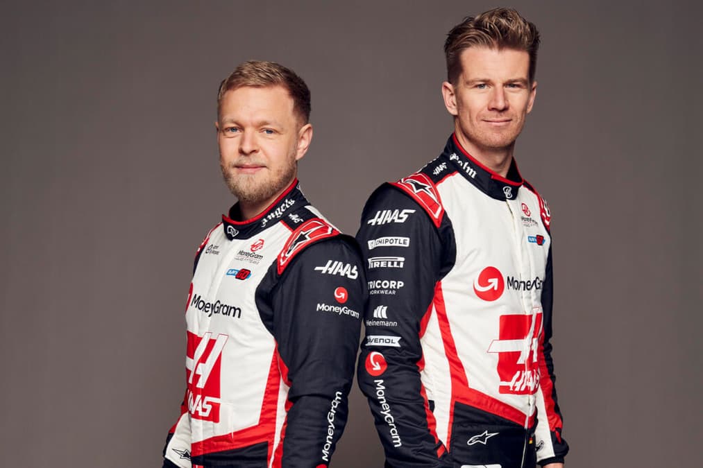 Haas divulgou escala de Kevin Magnussen e Nico Hülkenberg na pré-temporada (Foto: Haas)