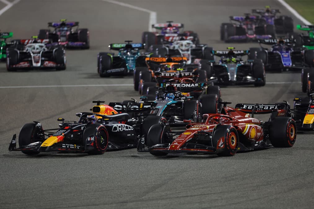 Largada da Fórmula 1 no Bahrein (Foto: AFP)