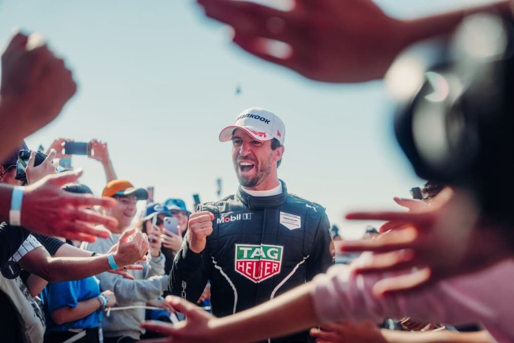 António Félix da Costa celebra vitória no eP de Misano da Fórmula E (Foto: Porsche)