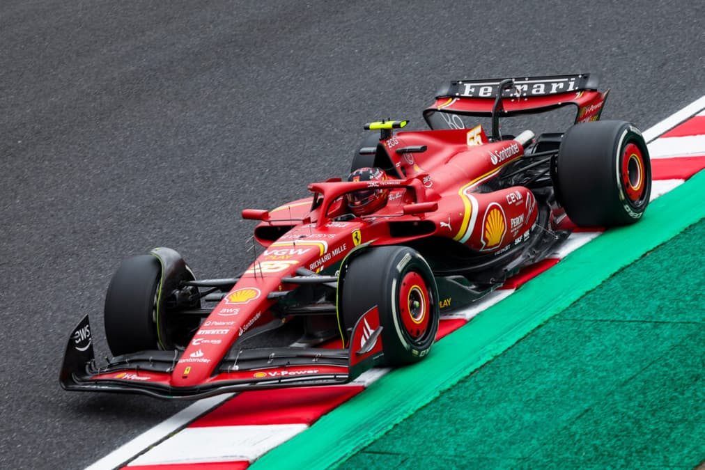 Carlos Sainz foi o terceiro mais rápido no TL1 do Japão (Foto: Ferrari)