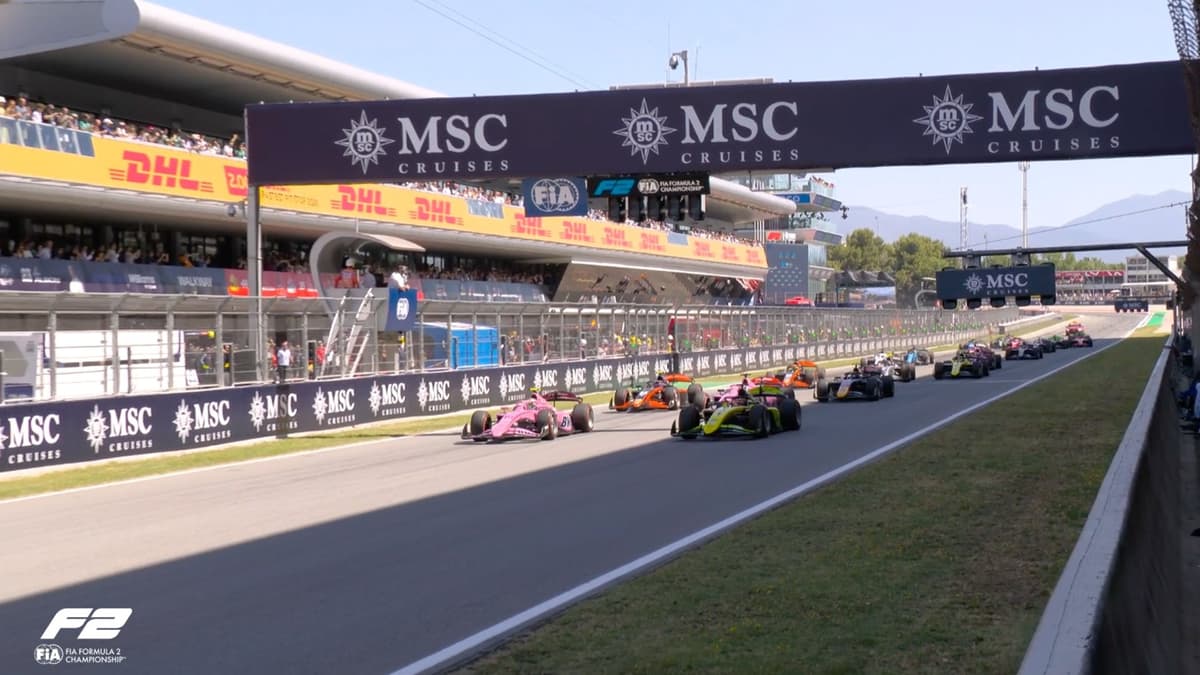 Câmara usa estratégia e desencanta na F2 com 1ª vitória na corrida 2 da Catalunha