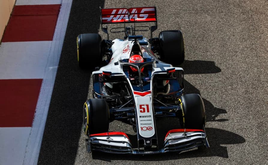 Pietro Fittipaldi a bordo do carro da Haas no TL1 do GP de Abu Dhabi de 2020 (Foto: Haas)
