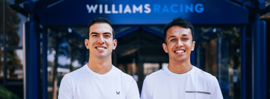 Alexander Albon formará dupla com Nicholas Latifi, que já está na Williams há duas temporadas (Foto: Williams)