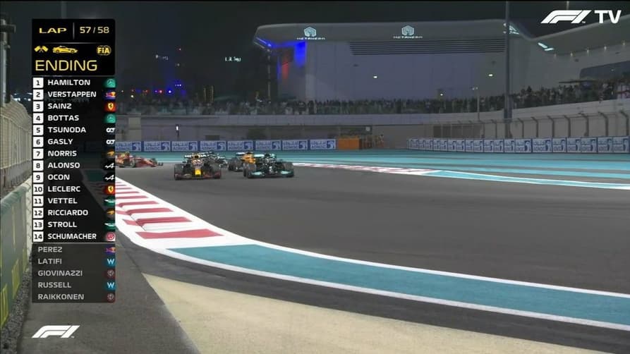 A postura de Max Verstappen no safety-car de Abu Dhabi não será mais aceita (Foto: Reprodução)