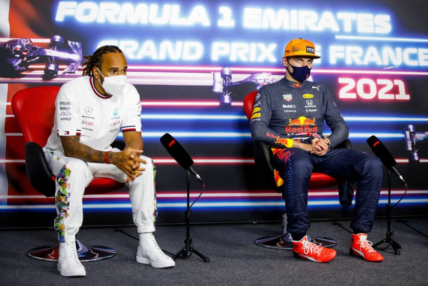 Red Bull negou que tenha tentado machar a imagem de Hamilton (Foto: Antonin Vincent/Getty Images/Red Bull Content Pool)