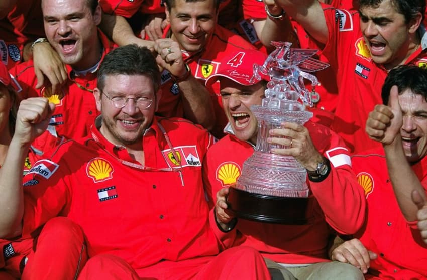 Ross Brawn passou dez anos na Ferrari, entre 1996 e 2006 (Foto: AFP)