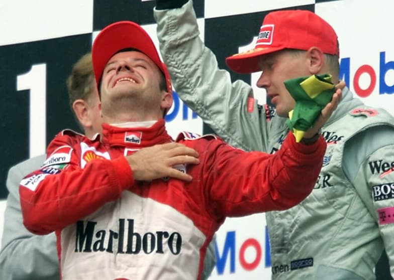 Rubens Barrichello disputou 124 corridas até vencer o GP da Alemanha de 2000  (Foto: AFP)