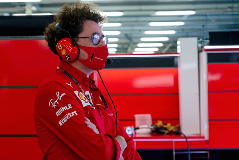 Mattia Binotto explicou os problemas da Ferrari na sexta-feira difícil em Spa (Foto: Scuderia Ferrari)