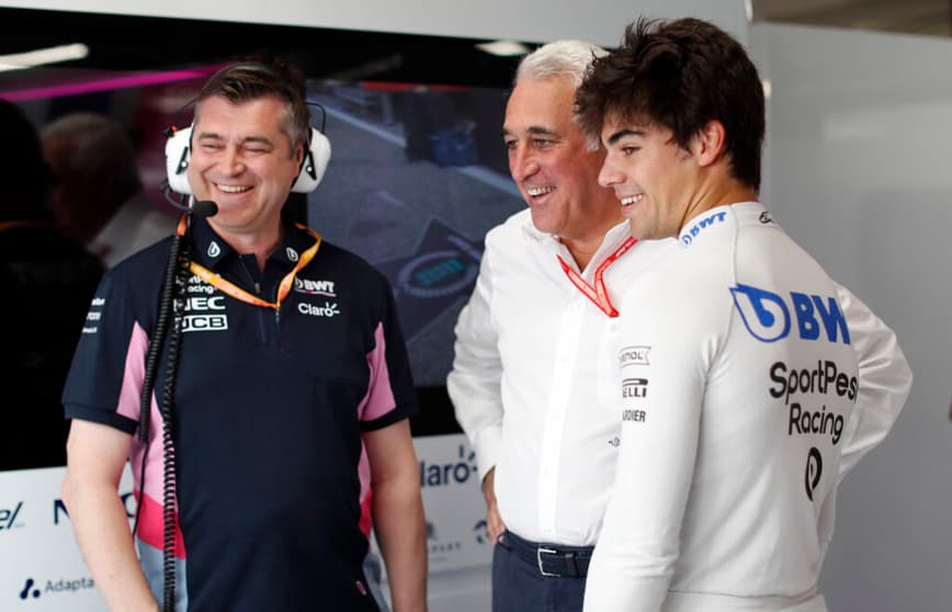 Lance Stroll e o pai, Lawrence (Foto: Racing Point)