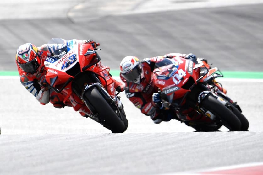 Jack Miller e Andrea Dovizioso contam com o mesmo modelo de Ducati (Foto: Red Bull Content Pool)