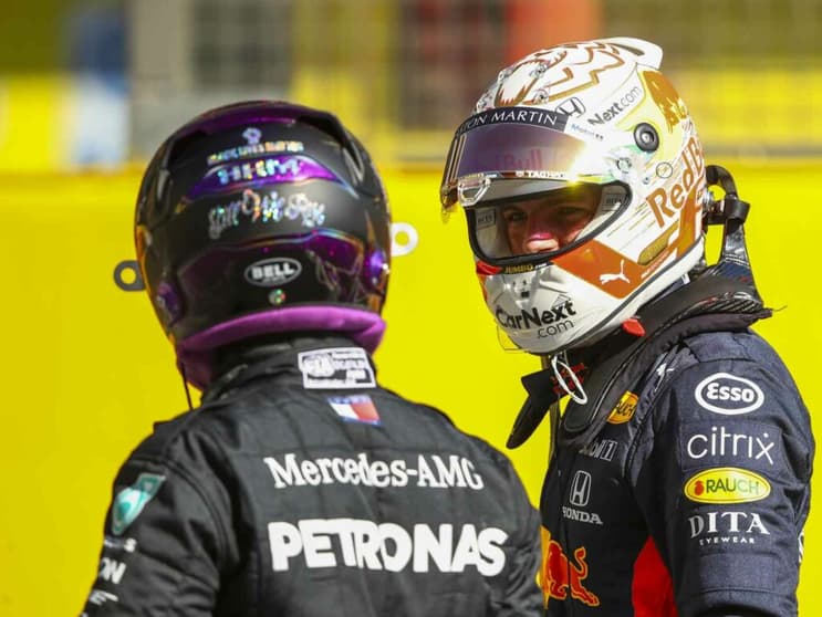 Lewis Hamilton e Max Verstappen juntos? Só nos sonhos dos fãs (Foto: AFP)
