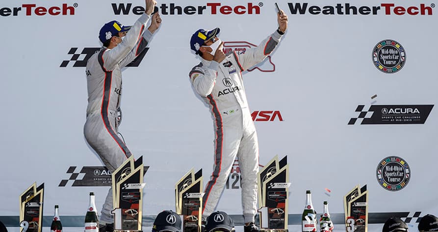 Ricky Taylor e Helio Castroneves conquistaram o título no IMSA SportsCar (Foto: Team Penske)