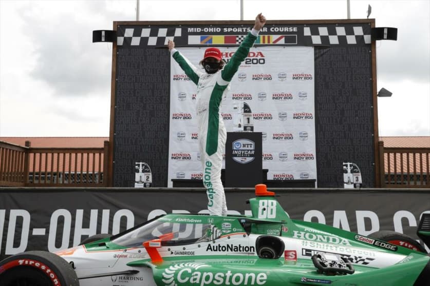 Colton Herta levou a melhor na segunda corrida em Mid-Ohio. (Foto: Indycar)
