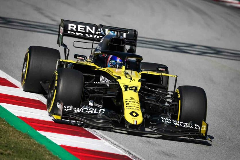Fernando Alonso testou Renault de 2018 (Foto: Renault)