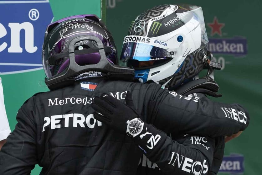 Lewis Hamilton elogiou Valtteri Bottas (Foto: Mercedes)