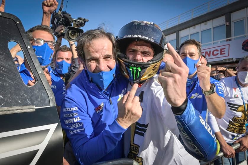 Davide Brivio comandou a Suzuki no título de Joan Mir em 2020, mas vai partir para a Fórmula 1 (Foto: Divulgação/MotoGP)