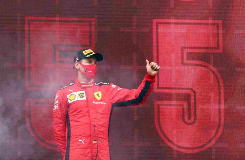 Sebastian Vettel terminou 2020 com apenas um pódio. Agora, depois de seis anos na Ferrari, muda de casa (Foto: Ferrari)