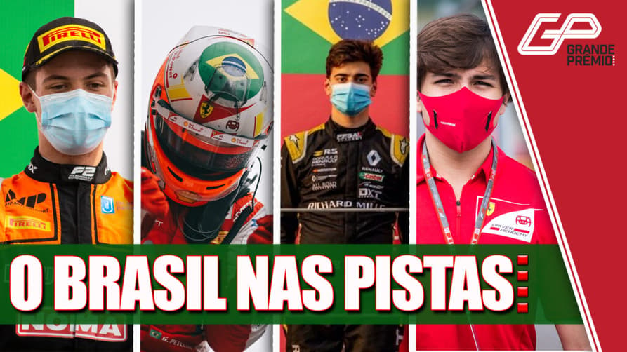 Os jovens brasileiros nas pistas europeias são o assunto de hoje no GP às 10 (Arte: Rodrigo Berton/Grande Prêmio)