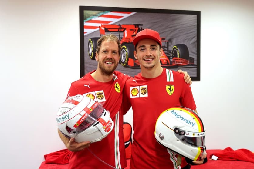 Alemão e monegasco foram companheiros de Ferrari em 2019 e 2020 (Foto: Ferrari)