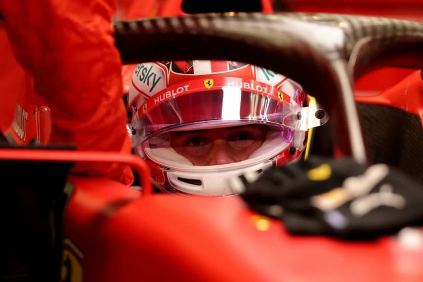 Charles Leclerc se despediu de Sebastian Vettel (Foto: Ferrari)