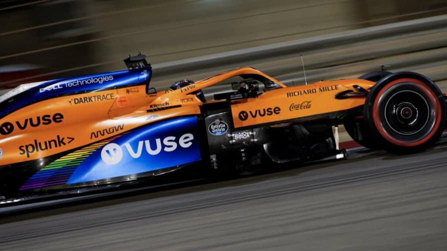 Carlos Sainz quase subiu ao pódio em Sakhir (Foto: McLaren)
