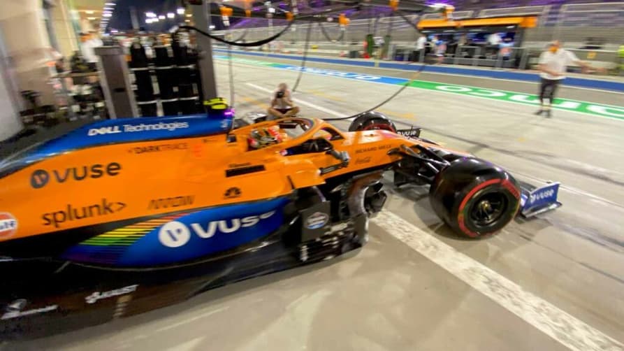 Norris conseguiu a velocidade máxima do dia no Bahrein (Foto: McLaren)