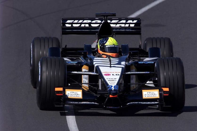 Tarso Marques correu pela Minardi em 2001, ao lado de Fernando Alonso (Foto: Minardi)