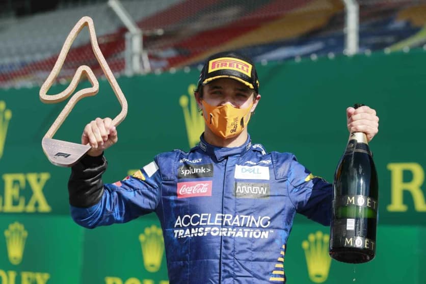 Lando Norris conquistou o primeiro pódio da carreira no GP da Áustria de 2020 (Foto: McLaren)
