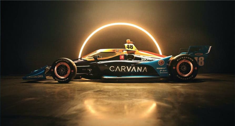 O carro de Jimmie Johnson para a temporada 2021 da Indy (Foto: Ganassi)