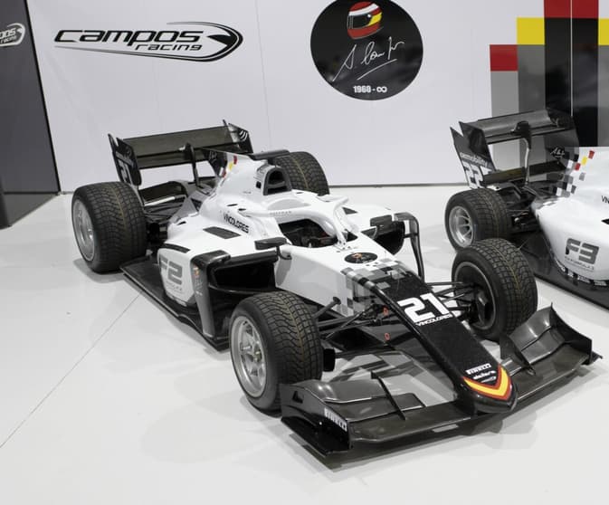 A Campos apresentou o carro da equipe para a temporada 2021 da Fórmula 2 (Foto: Campos Racing)