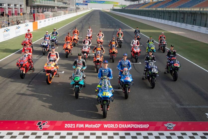 A classe de 2021 da MotoGP (Foto: Divulgação/MotoGP)