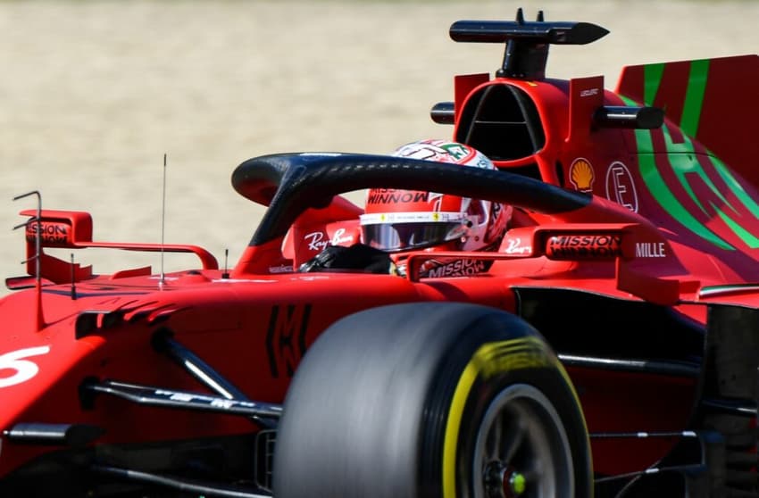 Charles Leclerc lamentou a batida, mas está feliz com Ferrari (Foto: AFP)