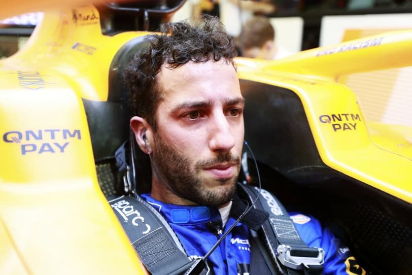 Daniel Ricciardo caiu no Q1 em Portimão (Foto: McLaren)