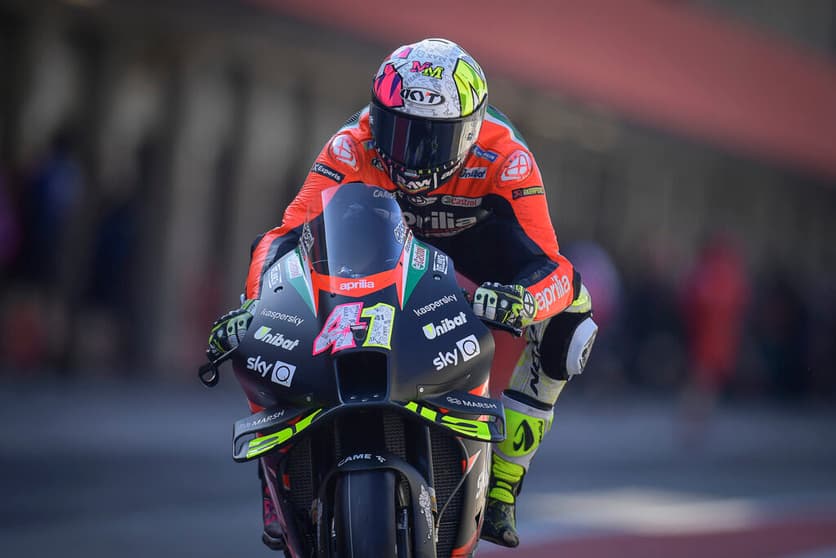 Aleix Espargaró colocou a Aprilia na liderança (Foto: Divulgação/MotoGP)